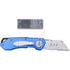 MARSHALLTOWN Folding Utility Knife, Folding Type, Aluminum Handle, Zinc Housing,