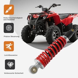 270 mm Rear Shock Absorber, 5-Way Adjustable Universal Shock Absorber, Suitable for 50CC-125CC Mini ATV Quad Go Karts and Wheelbarrows