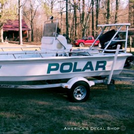 Unbranded Polar Boat Yacht Decals 2PC Set Vinyl High Quality Large New 60” X 9” OEM