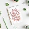ROXMART Coquette Preppy Bow Christian Spiral Notebook, God is Within