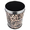 ABOOFAN Small Bathroom Trash Can Garbage Can Leopard Printed Waste