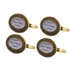 4 x Christmas NAPKIN HOLDER Ring with Name Card -