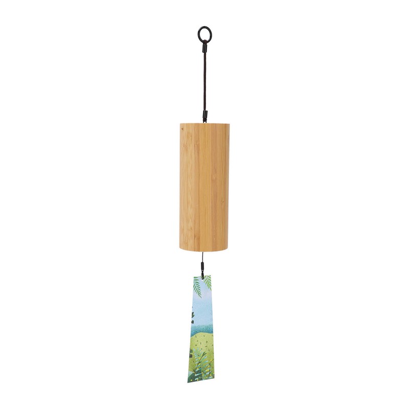 Bamboo Wind Chimes Metal Waterproof Japanese Chord Windchime Windbell for