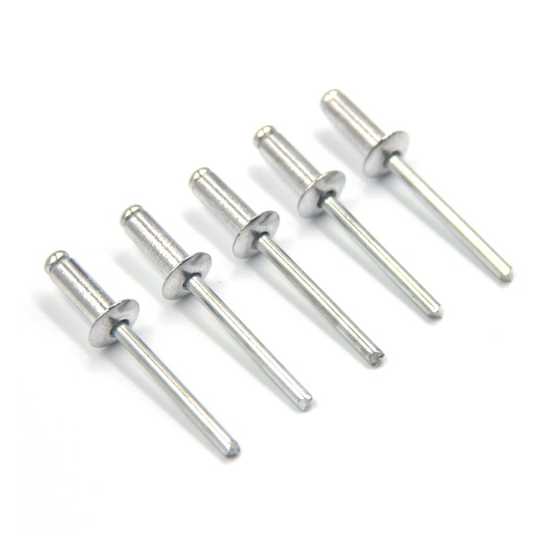 BESTYCHAO 100pcs 6.4mm x 12.7mm Large Aluminium Blind Rivet, Open