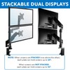 Mount-It! Monitor Arm Mount Desk Stand | Vertical Stackable Arms