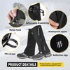 ROCKBROS Leg Gaiters for Hiking Waterproof Leg Gaiter for Skiing