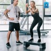 ShopMall Step Banco Aerobics Ejercicio Fitness Crossfit Ajustable Color Azul