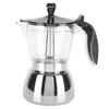 Yusat 6 Cups Stainless Steel Coffee Pot Italian Octagonal Household