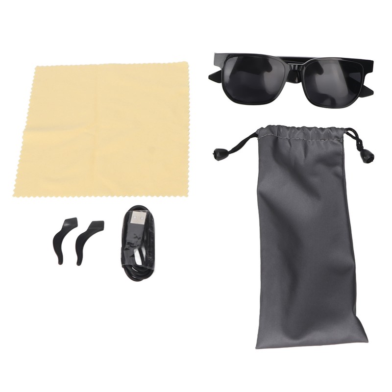 Bluetooth Audio Sunglasses Voice Control Open Ear Style Adjustable Volume