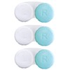 RHUI Contact Lens Cases for Travel, Daliy Use-3 Pcs Light