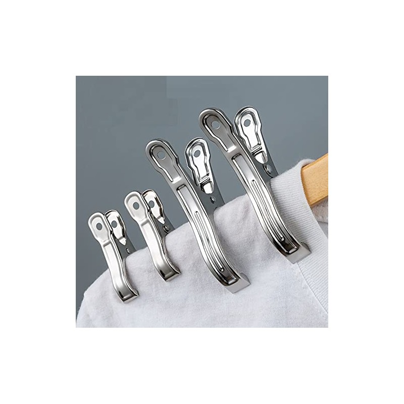 ASK Stainless Steel Clothespins, Medium, 3.5 inches (9 cm), 20