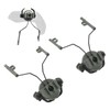 2Pcs Suspension Headset Bracket Helmet 19‑21mm Rail Adapter Rotatable Headphones