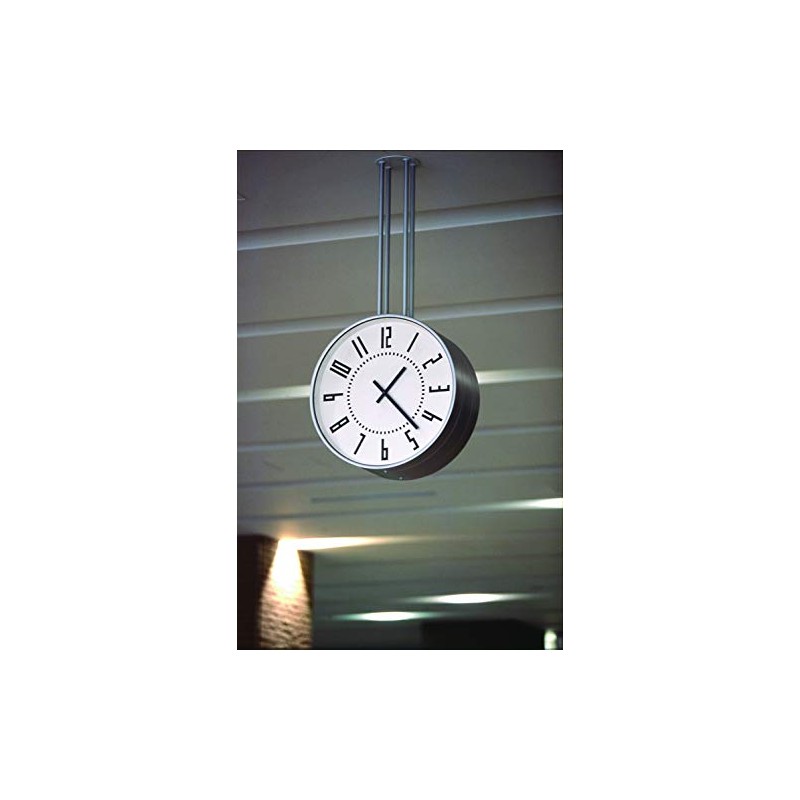 Lemnos (レムノス) Table Clock Aluminum White Ekiklock S Size eki