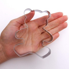 Sweet Cookie Crumbs Teddy Bear Cookie Cutter, Stainless Steel, Dishwasher Safe (Teddy Bear)