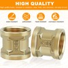 Shwdsy Messing Muffe G3/4 Zoll IG/IG, 3 Stück Wasserrohrverbindung, Messing