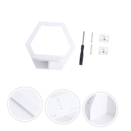 CORHAD 1pc Wall-Mounted Flowerpot Holder Punching Design Versatile Sundries Storage Shelf for Bedroom and Room Elegant Wall Decoration for and Plants