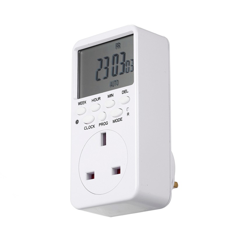 Digital Timer Switch Socket LCD Display Plug-in Programmable Time Switch
