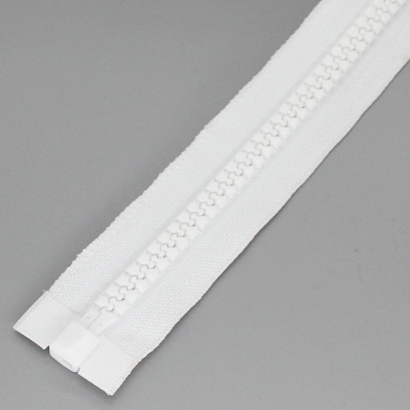 #10 Heavy Duty Zippers Separating Large Plastic Zippers White Tape