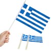 Anley Greece Mini Flag 12 Pack - Hand Held Small