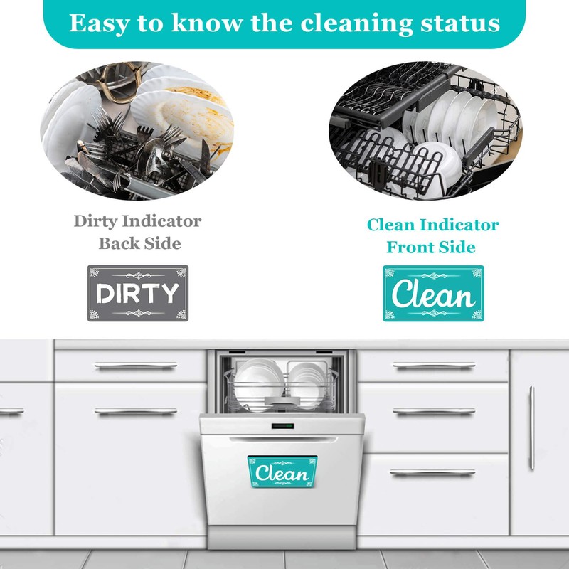 Dirty Clean Dishwasher Magnet,Dishwasher Sign Clean Dirty Sign Magnet for