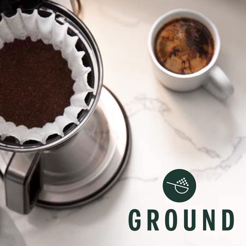 Starbucks Ground Coffee, Medium Roast Coffee, Half-Caff House Blend, 100%