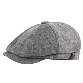 FREESE Men's Classic British Style 3D 3D Lightweight UV Protection, All Seasons, gray (dark gray)