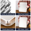 HYTK Small Cookie Baking Sheet Pans Stainless Steel 304 Tiny