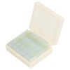 25PCS Microscope Slides Optical Glass Cover Transparent Slide Set for