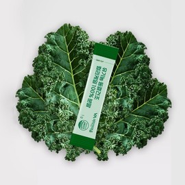 6 boxes of curly kale powder sticks (84 sticks total) made with 100% organic freeze-dried curly kale / 유기농 동결건조 컬리케일 100% 사용 곱슬케일 분말 스틱 6박스 (총84포)