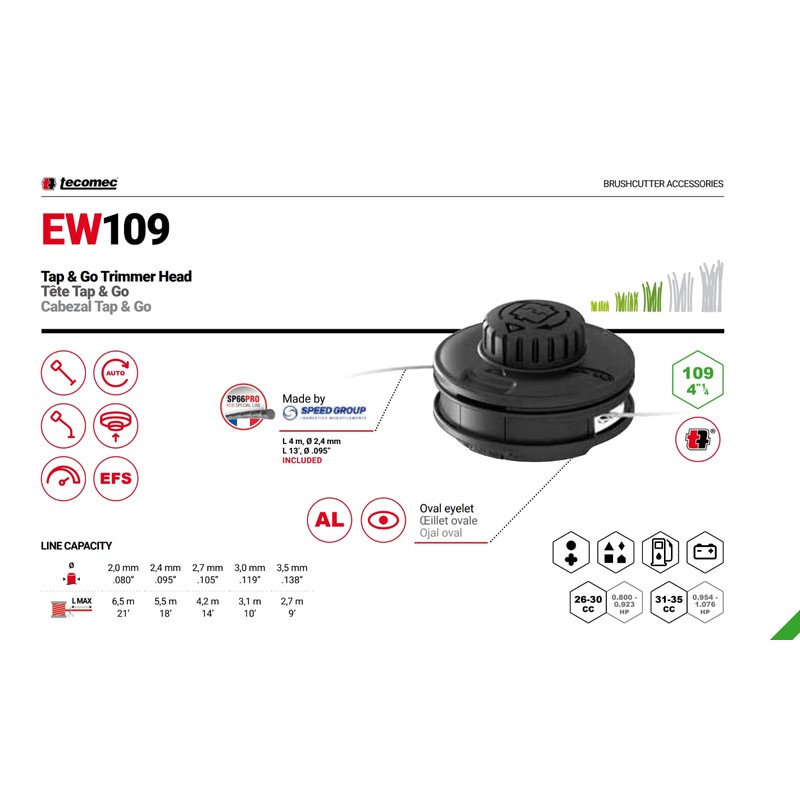 KOX Semi-automatic thread head, 13 cm diameter