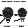 KIMISS 65mm Universal Black Face Mechanical Motorcycle Speedometer Odometer with