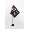 Table Flag Red 15 x 10 cm Pirate Skull Table