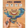 Wooden Puzzles for Adults – Owl 200 Piece Jigsaw Puzzles