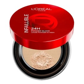 L'Oréal Paris Infallible 24h Power Glow polvo traslúcido con acabado glowy, duración hasta por 24h