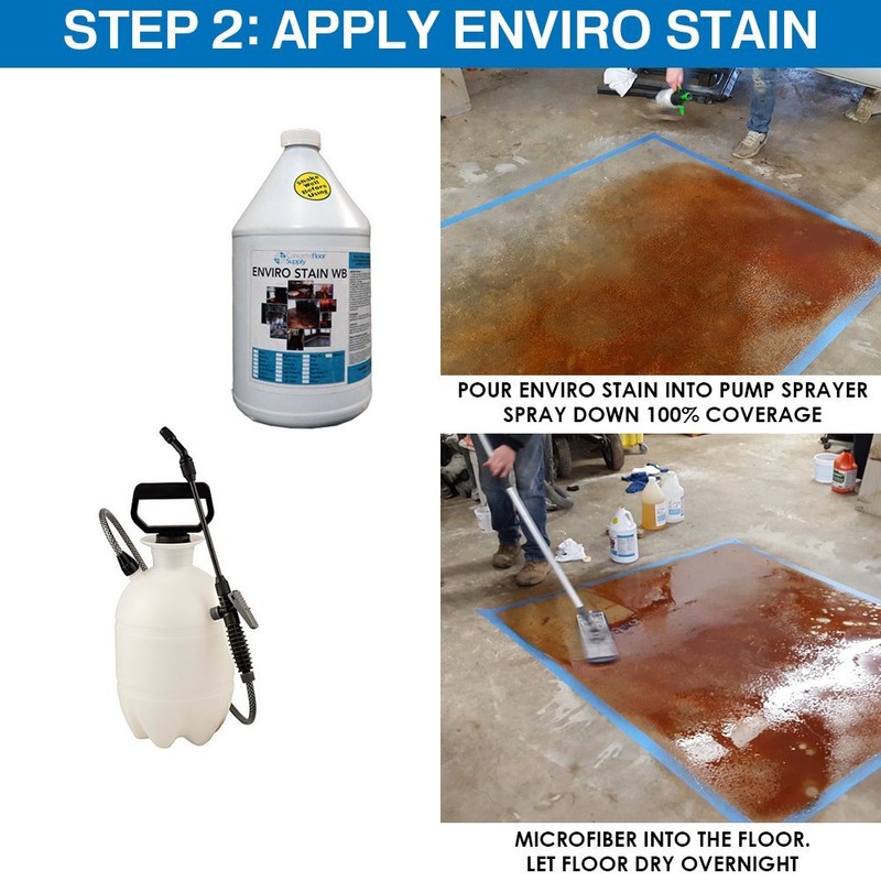 Concrete Water Based Stain | Taupe 1 Gallon