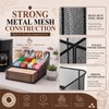 Domensi Mesh Condiment Station with 7 Compartment, Break Room Coffee