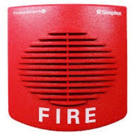SIMPLEX 49AO-WRF Horn Addressable Multi Candela Wall MT with Fire Markings, Red