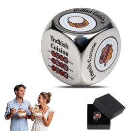 Paquete de 1 relleno de medias de Navidad, dados de decisión de alimentos, románticos para él y sus parejas, juegos de cita nocturna, dados decisivos para regalos de elefante blanco, aniversario
