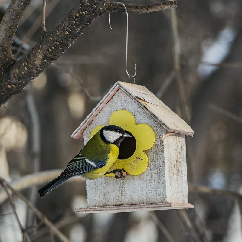 Hotop 6 Pieces Heavy Duty Big S Hooks Bird Feeder