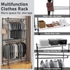 Himimi Heavy Duty Garment Rack Adjustable 3 Tiers Wire Shelving