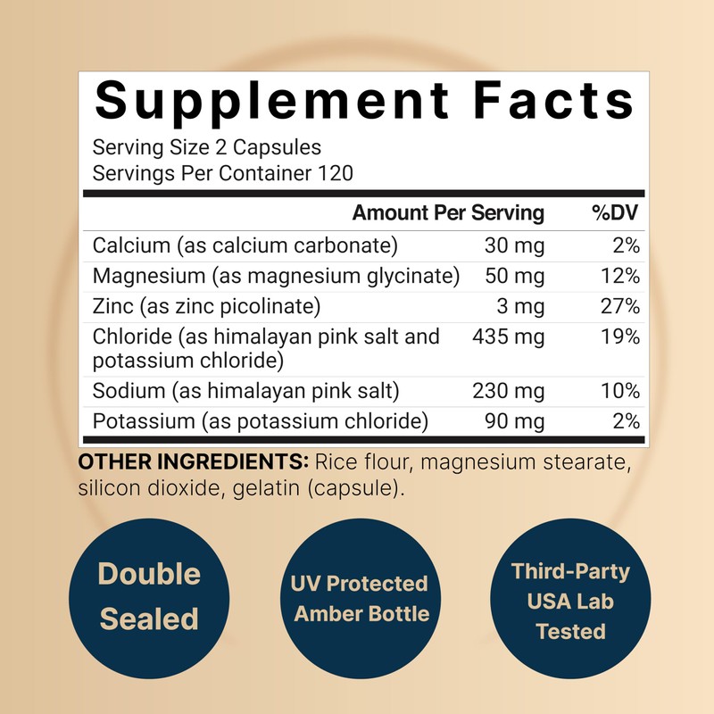 Advanced Electrolyte Pills, 240 Capsules | Salt Pills with Electrolytes