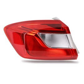 Lathsy Tail Light Outer Compatible With 2016-2019 Chevy Cruze Sedan Outer Left Driver Side Taillight w/Blubs and Wiring Harness Replace 84078120