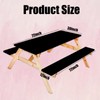 Picnic Table Cover with Bench Covers, Elastic Fitted Spandex Tablecloths