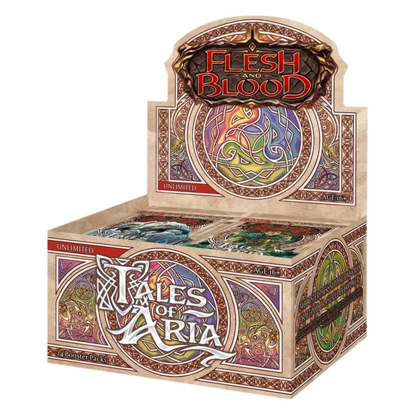 Flesh and Blood Tales of Unlimited Edition Booster Scatola di 24 Pacchetti, Multicolore, F&B_ARIA_BST_UNL