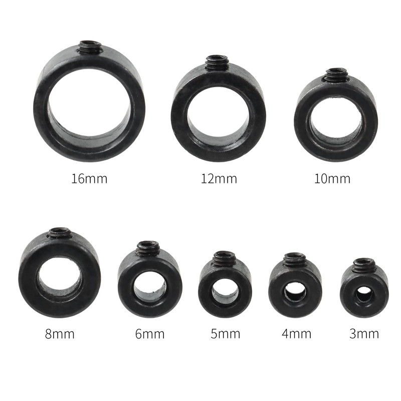Bettli 9 Pcs Drill Depth Stop Collar Set,Drill Guide Block
