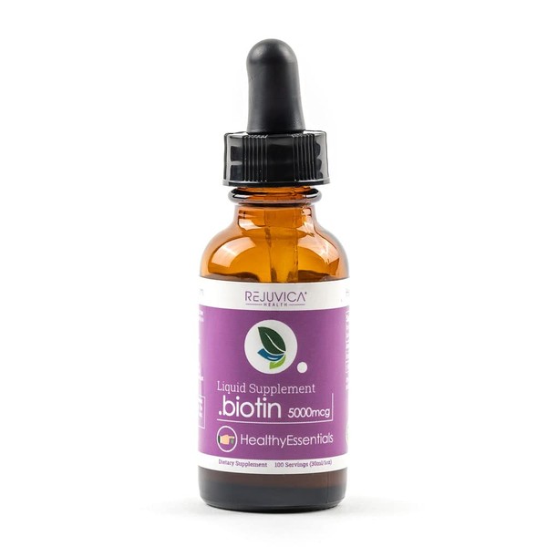 Healthy Essentials Biotin - Advanced Liquid Biotin Supplement - 5000mcg Support Hair Skin & Nails