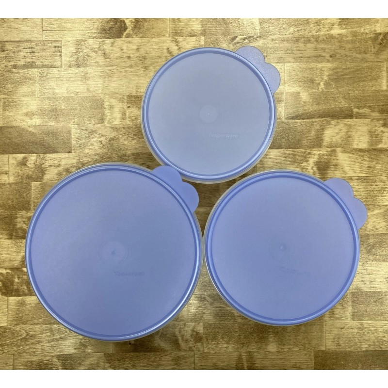 Tupperware Wonderlier 3-Piece Bowl Set with Seals-NEW-SHIP - Clear Bowls
