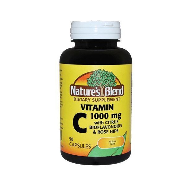 Vitamin C 1000 With Bioflavonoids & Rose Hips 90 Caps