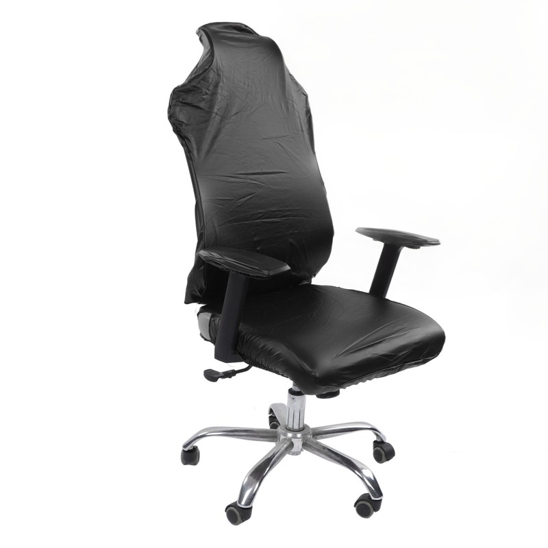 Gaming Chair Covers Comprehensive Protection Stretchable Comfortable Waterproof Black PU