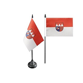Flaggenfritze Table Flag Germany Lower Franconia + Free Sticker